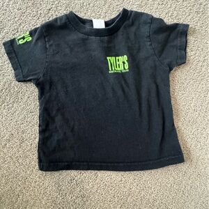 Tyler's Southlake 3T Black Kids T-Shirt with Neon Green Print